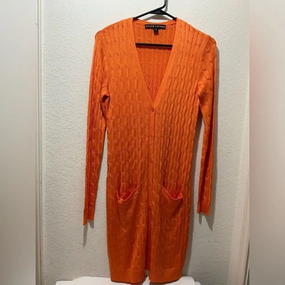 COPY - Ralph Lauren Black Label 100% Silk Cardigan Turquoise Size M